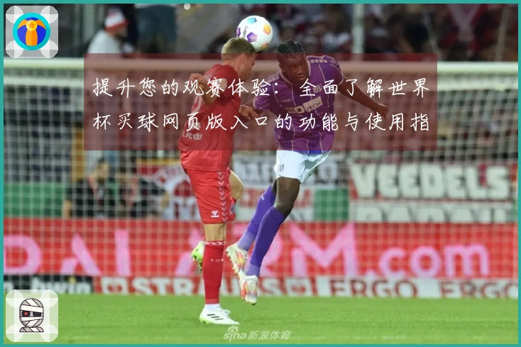 提升您的观赛体验:全面了解世界杯买球网页版入口的功能与使用指南